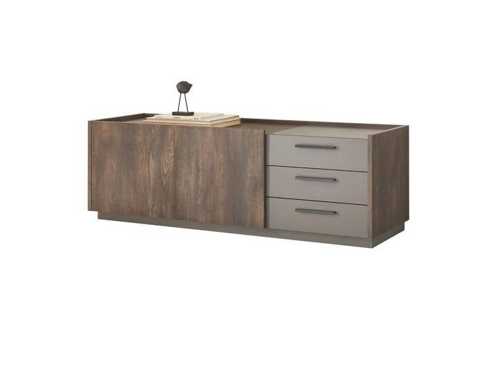 Furn.Design TV-LOWBOARD, Natur, Nachbildung, 2 Fächer, 3 Schubladen, 153x40x45 cm, Wohnzimmer, Wohnwände, Lowboards, Lowboards stehend von XXXLutz Marktplatz