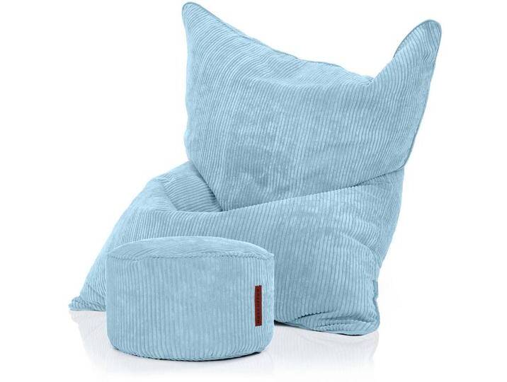 Green Bean SITZSACK, Hellblau, Füllung: Styroporkugeln, Rechteckig, 140x25x180 cm, Hergestellt in Deutschland, Wohnzimmer, Hocker, Sitzsäcke, XXL Sitzsäcke von XXXLutz Marktplatz