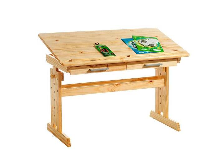 IDIMEX KINDERSCHREIBTISCH, Natur, Holz, Kiefer, Mode, 109x130x55 cm, FSC Mix, Arbeitszimmer, Schreibtische, Jugend- & Kinderschreibtische von XXXLutz Marktplatz