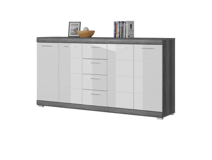 Inn.Furn SIDEBOARD, Grau, Weiß Hochglanz, Kunststoff, Nachbildung, Uni, Holz Optik, 8 Fächer, 4 Schubladen, Rechteckig, 165x85x37 cm, FSC Mix, Wohnzimmer, Kommoden & Sideboards, Sideboards Inn.Furn SIDEBOARD, Grau, Weiß Hochglanz, Kunststoff, Nachbildung, Uni, Holz Optik, 8 Fächer, 4 Schubladen, Rechteckig, 165x85x37 cm, FSC Mix, Wohnzimmer, Kommoden & Sideboards, Sideboards von XXXLutz Marktplatz
