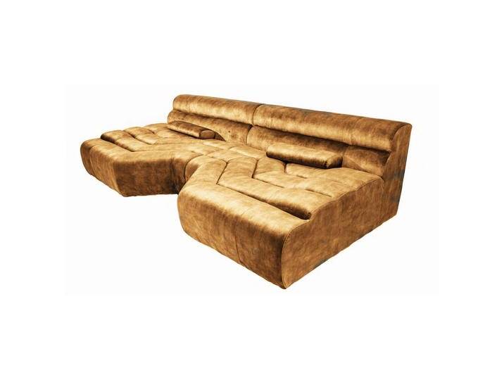 KAWOLA BIG, Gold, 3-Sitzer, Füllung: Schaumstoff, 286x76x143 cm, Wohnzimmer, Sofas & Couches, Sofas, Bigsofas von XXXLutz Marktplatz