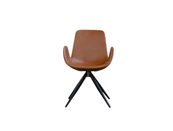 KAWOLA DREHSTUHL, Braun, Schwarz, Leder, 55.5x82x55 cm, Esszimmer, Stühle, Esszimmerstühle, Armlehnenstühle von XXXLutz Marktplatz
