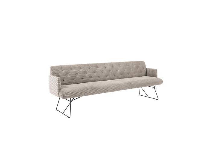 KAWOLA ESSZIMMERBANK, Greige, Echtholz, Kufe, 186x85x69 cm, Esszimmer, Bänke, Sitzbänke von XXXLutz Marktplatz