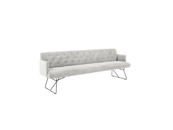 KAWOLA ESSZIMMERBANK, Hellgrau, Echtholz, Kufe, 246x85x69 cm, Esszimmer, Bänke, Sitzbänke von XXXLutz Marktplatz