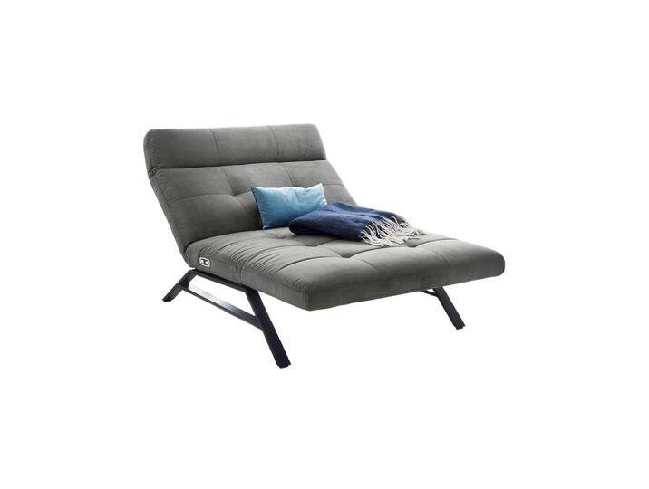 KAWOLA LIEGE, Silber, Schwarz, Füllung: Schaumstoff, 120x110x158 cm, Wohnzimmer, Sessel, Relaxliegen von XXXLutz Marktplatz