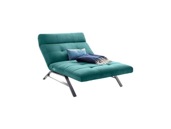 KAWOLA LIEGE, Smaragdgrün, Silber, Füllung: Schaumstoff, 120x110x158 cm, Wohnzimmer, Sessel, Relaxliegen von XXXLutz Marktplatz