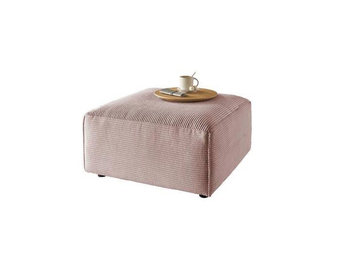 KAWOLA POLSTERHOCKER, Pink, Echtholz, Füllung: Kaltschaum, Quadratisch, rund, 80x42x80 cm, Wohnzimmer, Hocker, Sitzhocker von XXXLutz Marktplatz