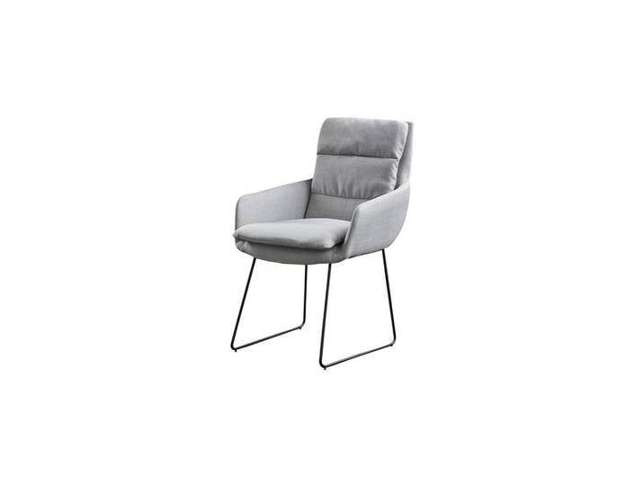 KAWOLA STUHL, Hellgrau, 60x92x58 cm, Esszimmer, Stühle, Esszimmerstühle, Armlehnenstühle von XXXLutz Marktplatz
