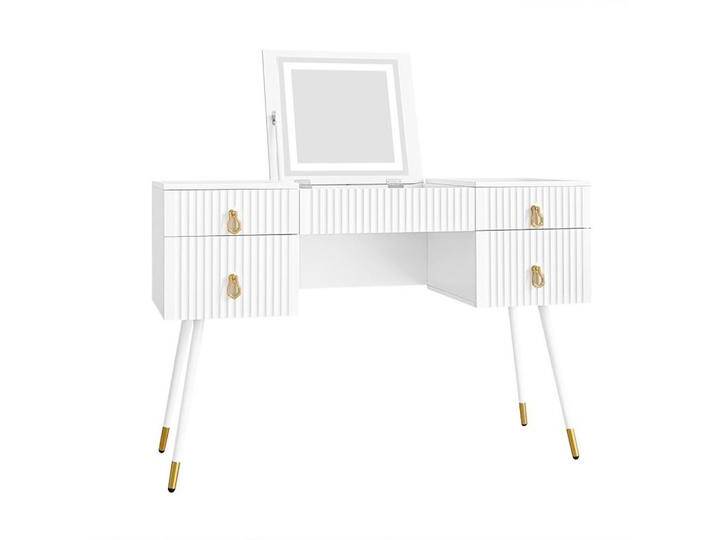 KOMHTOM SCHMINKTISCH, Weiß, Holz, Mode, 1-Sitzer, 45x121x120 cm, Schlafzimmer, Schminktische von XXXLutz Marktplatz