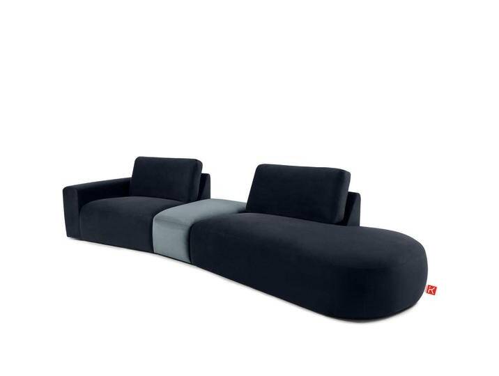 KONSIMO® 4-SITZER, Blau, L-Form, 350x84x105 cm, Wohnzimmer, Sofas & Couches, Sofas von XXXLutz Marktplatz