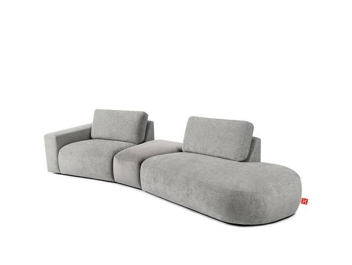 KONSIMO® 4-SITZER, Hellgrau, L-Form, 350x84x105 cm, Wohnzimmer, Sofas & Couches, Sofas von XXXLutz Marktplatz