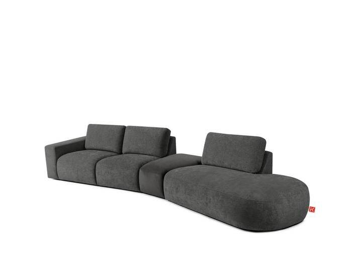 KONSIMO® 5-SITZER, Anthrazit, L-Form, 430x84x105 cm, Wohnzimmer, Sofas & Couches, Sofas, Bigsofas von XXXLutz Marktplatz