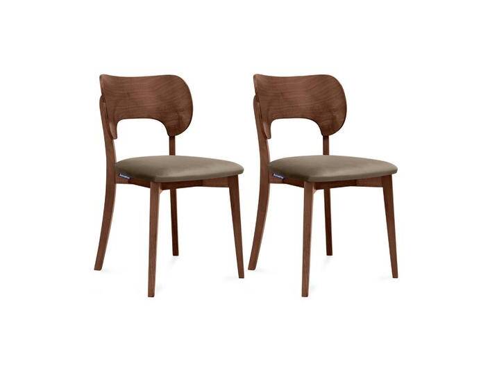 KONSIMO® ESSZIMMERSTÜHLE, Beige, Walnuss, Holz, Echtholz, 47x81x45 cm, Esszimmer, Stühle, Esszimmerstühle, Vierfußstühle von XXXLutz Marktplatz