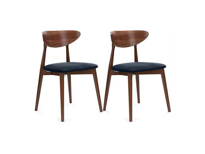 KONSIMO® ESSZIMMERSTÜHLE, Blau, Dunkelblau, Haselnuss, Holz, Echtholz, 47x79x45 cm, Esszimmer, Stühle, Esszimmerstühle, Vierfußstühle von XXXLutz Marktplatz