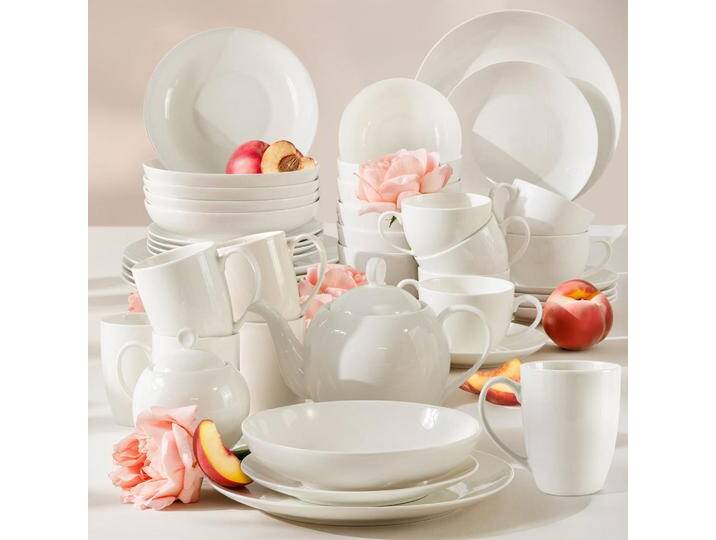 KONSIMO® KOMBISERVICE, Ecru, Keramik, Rund, 26x2.5x26 cm, Hergestellt in Europa, Essen & Trinken, Geschirr, Geschirr-Sets, Kombiservice von XXXLutz Marktplatz