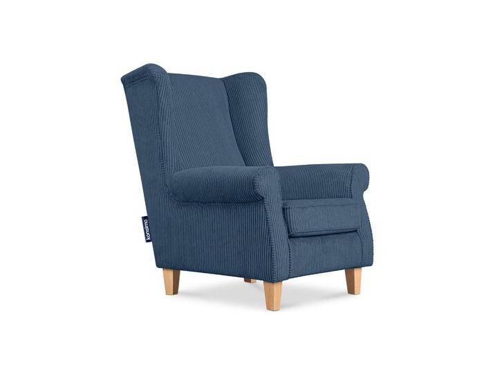 KONSIMO® OHRENSESSEL, Dunkelblau, Rechteckig, 82x105x97 cm, Hergestellt in Europa, Wohnzimmer, Sessel, Ohrensessel von XXXLutz Marktplatz