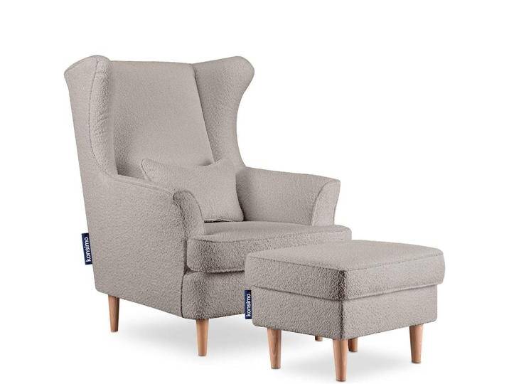 KONSIMO® OHRENSESSEL, Graubraun, 82x108x80 cm, Wohnzimmer, Sessel, Ohrensessel von XXXLutz Marktplatz