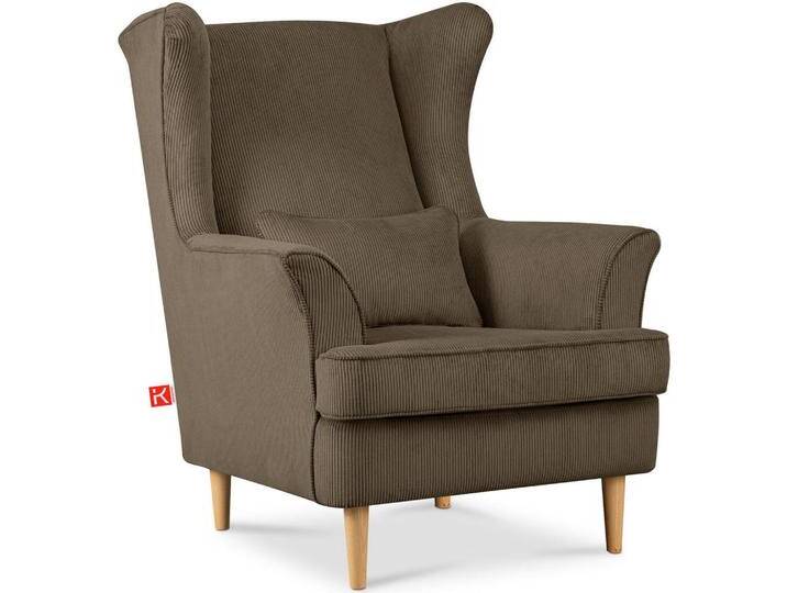 KONSIMO® OHRENSESSEL, Graubraun, 82x108x80 cm, Wohnzimmer, Sessel, Polstersessel von XXXLutz Marktplatz