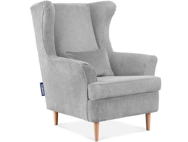 KONSIMO® OHRENSESSEL, Hellgrau, 82x108x80 cm, Wohnzimmer, Sessel, Polstersessel von XXXLutz Marktplatz