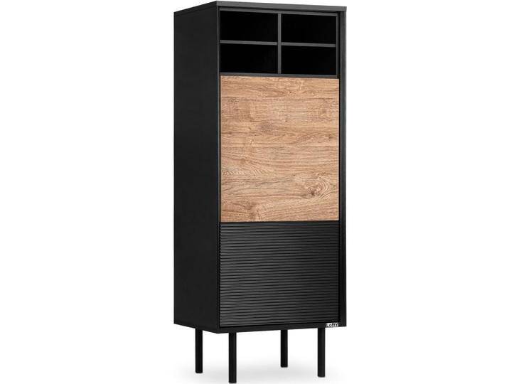 KONSIMO® REGAL, Schwarz, Eiche, Rechteckig, 52x135x41 cm, Wohnzimmer,, von XXXLutz Marktplatz