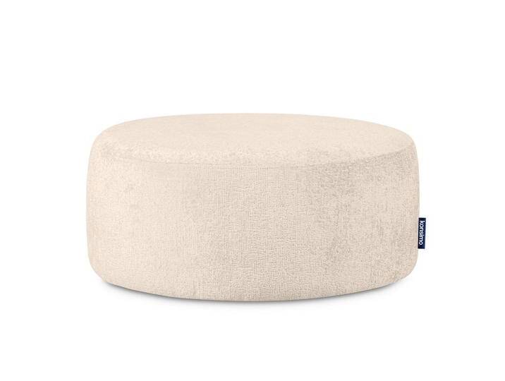 KONSIMO® SITZHOCKER, Ecru, Rund, 80x36x80 cm, Hergestellt in Europa, Wohnzimmer, Hocker, Poufs von XXXLutz Marktplatz