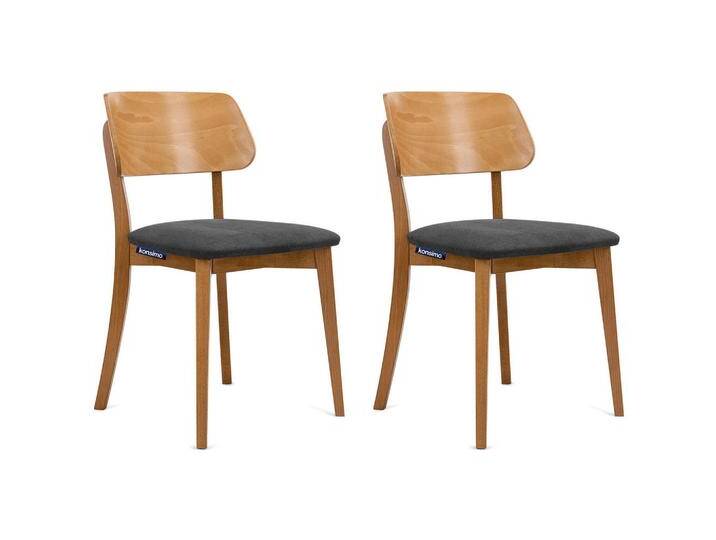 KONSIMO® STUHL-SET, Graphit, Eiche, Holz, Echtholz, 47x81x45 cm, Esszimmer, Stühle, Esszimmerstühle, Vierfußstühle von XXXLutz Marktplatz
