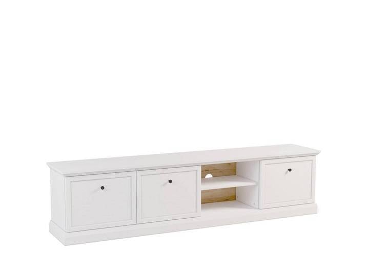 KONSIMO® TV-LOWBOARD, Weiß, 206x51x40 cm, Hergestellt in Europa, Wohnzimmer, Wohnwände, Lowboards, Lowboards stehend von XXXLutz Marktplatz