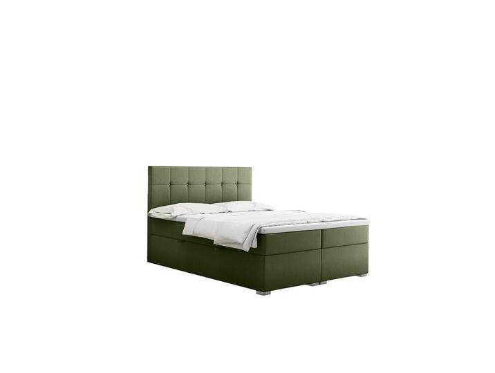 Kaiser Möbel BOXBETT, Olivgrün, 2 Schubladen, H2, Höhe ca. 20 cm, einzeln stellbar,Rechteckig, Rollen, 200x200 cm, REACH, Schlafzimmer, Betten, Boxspringbetten von XXXLutz Marktplatz