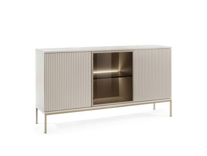 Komodee SIDEBOARD, Kaschmir, Glas, 3 Fächer, 154x83x39 cm, Wohnzimmer, Kommoden & Sideboards, Sideboards von XXXLutz Marktplatz