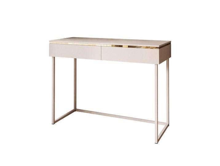 Lookway SCHMINKTISCH, Kaschmir, Uni, 2 Schubladen, Rechteckig, 102x79x44 cm, Wohnzimmer, Wohnzimmertische, Konsolentische von XXXLutz Marktplatz