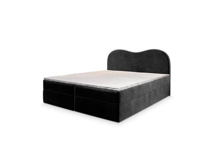 MASSENO BOXBETT, Schwarz, Holz, H2 + H3, 140x200 cm, Schlafzimmer, Betten, Boxspringbetten von XXXLutz Marktplatz