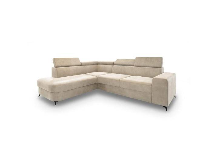 MASSENO ECKSOFA, Creme, Holz, 4-Sitzer, L-Form,L-Form, 253x190 cm, Wohnzimmer, Sofas & Couches, Wohnlandschaften, Ecksofas von XXXLutz Marktplatz
