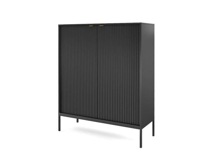 MASSENO HIGHBOARD, Schwarz, 104x125x39 cm, Wohnzimmer, Kommoden & Sideboards, Highboards MASSENO HIGHBOARD, Schwarz, 104x125x39 cm, Wohnzimmer, Kommoden & Sideboards, Highboards von XXXLutz Marktplatz