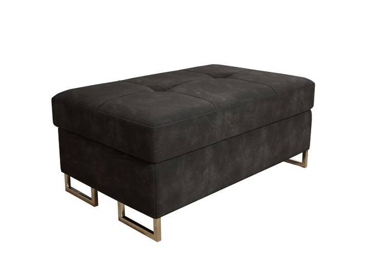 MASSENO POLSTERHOCKER, Schwarz, 100x41x60 cm, Wohnzimmer, Hocker, Poufs von XXXLutz Marktplatz