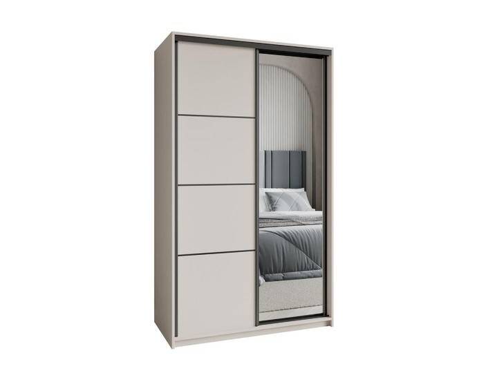 MASSENO SCHWEBETÜRENSCHRANK, Kaschmir, 5 Fächer, 2 Schubladen, Rechteckig, 120x205x60 cm, Schlafzimmer, Kleiderschränke, Schwebetürenschränke von XXXLutz Marktplatz