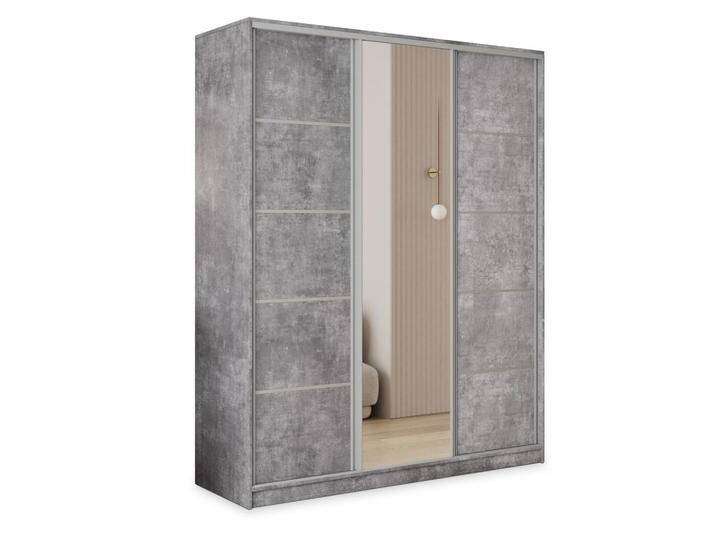 MASSENO SCHWEBETÜRENSCHRANK, Titan, 7 Fächer, 4 Schubladen, Rechteckig, 160x205x58 cm, Schlafzimmer, Kleiderschränke, Schwebetürenschränke MASSENO SCHWEBETÜRENSCHRANK, Titan, 7 Fächer, 4 Schubladen, Rechteckig, 160x205x58 cm, Schlafzimmer, Kleiderschränke, Schwebetürenschränke von XXXLutz Marktplatz