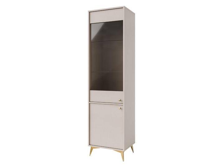 MASSENO VITRINE, Beige, 51.8x193.5x40.8 cm, Wohnzimmer, Wohnwände, Vitrinenschränke von XXXLutz Marktplatz