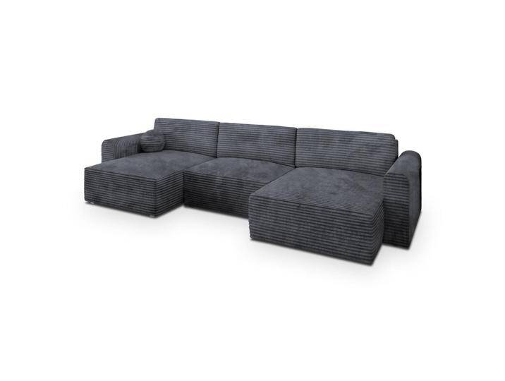MASSENO WOHNLANDSCHAFT, Graphit, Holz, 5-Sitzer, U-Form, 347x90x148 cm, Wohnzimmer, Sofas & Couches, Wohnlandschaften, Wohnlandschaften in U-Form von XXXLutz Marktplatz