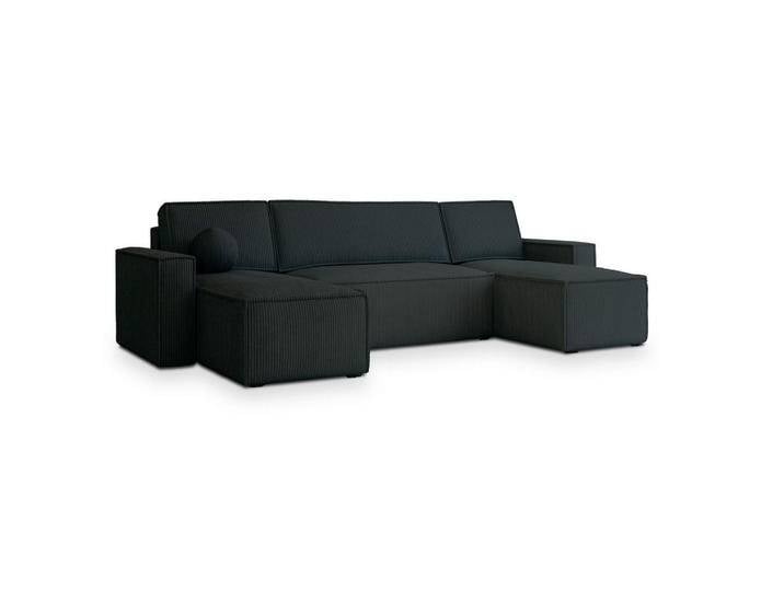 MASSENO WOHNLANDSCHAFT, Schwarz, Holz, 5-Sitzer, U-Form, 306x85x140 cm, Wohnzimmer, Sofas & Couches, Wohnlandschaften, Wohnlandschaften in U-Form MASSENO WOHNLANDSCHAFT, Schwarz, Holz, 5-Sitzer, U-Form, 306x85x140 cm, Wohnzimmer, Sofas & Couches, Wohnlandschaften, Wohnlandschaften in U-Form von XXXLutz Marktplatz