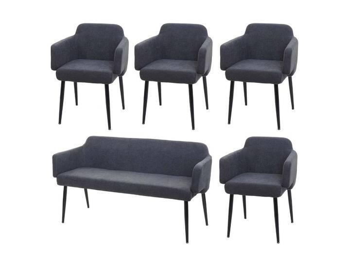 MCW ESSZIMMER-SET, Anthrazit, 133x77x56 cm, Esszimmer, Stühle, Esszimmerstühle, Armlehnenstühle MCW ESSZIMMER-SET, Anthrazit, 133x77x56 cm, Esszimmer, Stühle, Esszimmerstühle, Armlehnenstühle von XXXLutz Marktplatz