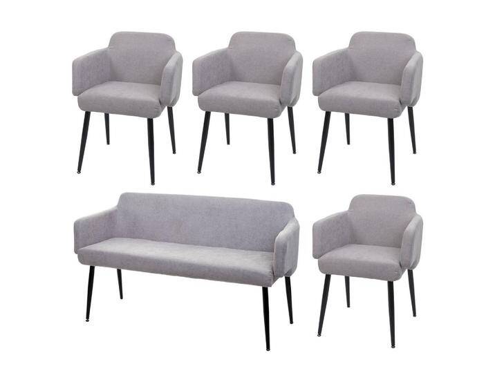 MCW ESSZIMMER-SET, Grau, 133x77x56 cm, Esszimmer, Stühle, Esszimmerstühle, Armlehnenstühle von XXXLutz Marktplatz