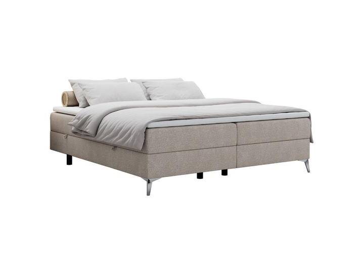 MKS BOXBETT, Beige, 2-Sitzer, H4, Rechteckig, 120x200 cm, Schlafzimmer, Betten, Boxspringbetten von XXXLutz Marktplatz