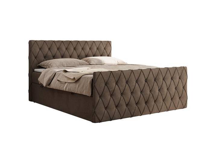 MKS BOXBETT, Braun, 2-Sitzer, H3, 7-Zonen, Rechteckig, 160x200 cm, OEKO-TEX®, Schlafzimmer, Betten, Boxspringbetten von XXXLutz Marktplatz