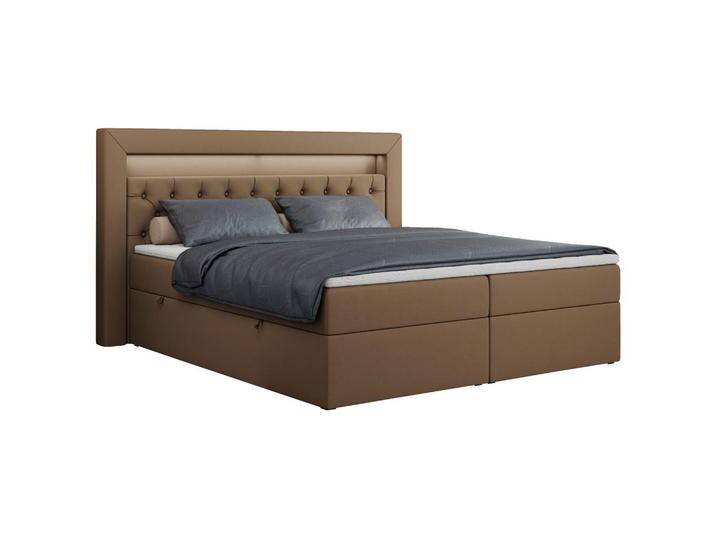 MKS BOXBETT, Braun, 2-Sitzer, H3, Rechteckig, 180x200 cm, Schlafzimmer, Betten, Boxspringbetten von XXXLutz Marktplatz