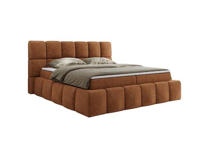 MKS BOXBETT, Orange, 2-Sitzer, H4, 7-Zonen, Rechteckig, 120x200 cm, OEKO-TEX®, Schlafzimmer, Betten, Boxspringbetten von XXXLutz Marktplatz