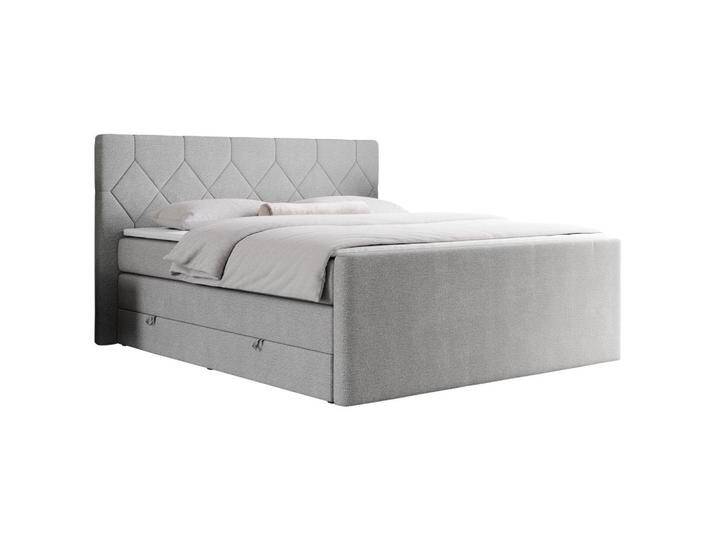 MKS BOXSPRINGBETT, Hellgrau, 2-Sitzer, H3, Rechteckig, 120x200 cm, Schlafzimmer, Betten, Boxspringbetten von XXXLutz Marktplatz