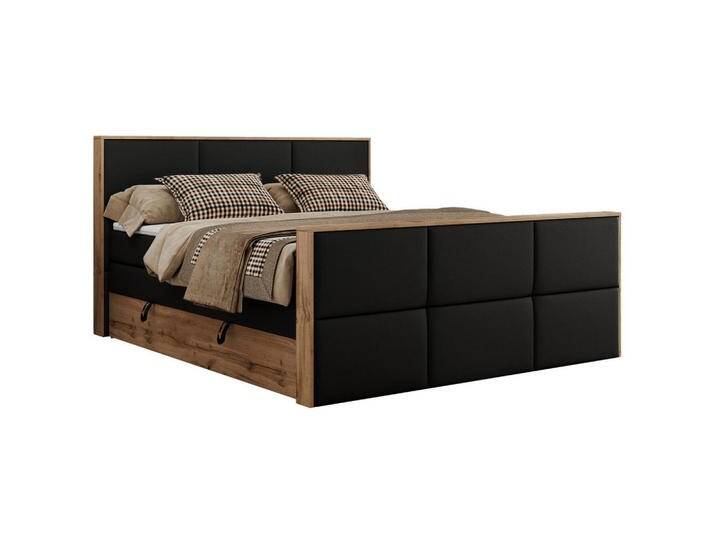 MKS BOXSPRINGBETT, Schwarz, 2-Sitzer, H4, Rechteckig, 200x200 cm, OEKO-TEX®, Schlafzimmer, Betten, Boxspringbetten von XXXLutz Marktplatz