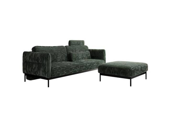 MKS SCHLAFSOFA, Grün, 3-Sitzer, L-Form, 221x82x193 cm, OEKO-TEX®, Wohnzimmer, Sofas & Couches, Schlafsofas von XXXLutz Marktplatz