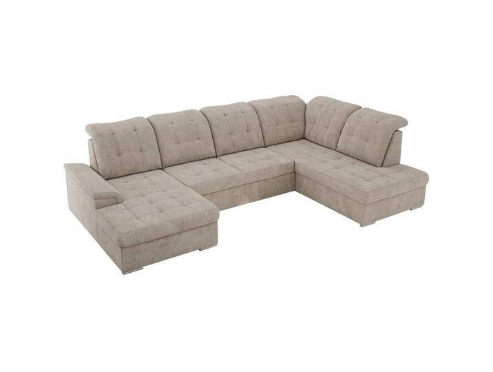 MKS WOHNLANDSCHAFT, Beige, 6-Sitzer, U-Form, 323x89x204 cm, OEKO-TEX®, Wohnzimmer, Sofas & Couches, Wohnlandschaften, Wohnlandschaften in U-Form von XXXLutz Marktplatz