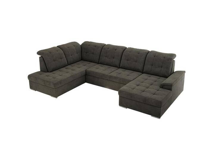 MKS WOHNLANDSCHAFT, Dunkelgrau, 6-Sitzer, U-Form, 204x89x323 cm, OEKO-TEX®, Wohnzimmer, Sofas & Couches, Wohnlandschaften, Wohnlandschaften in U-Form von XXXLutz Marktplatz